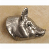 Anne At Home 812: Pig Head Cabinet Knob - Right Facing