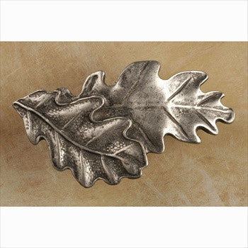 Anne At Home 828: Double Oak Leaf Cabinet Knob