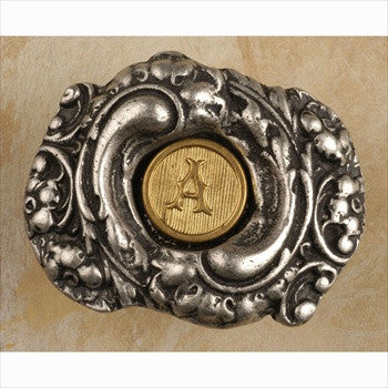 Anne At Home 844: Fancy Initial Oval Cabinet Knob