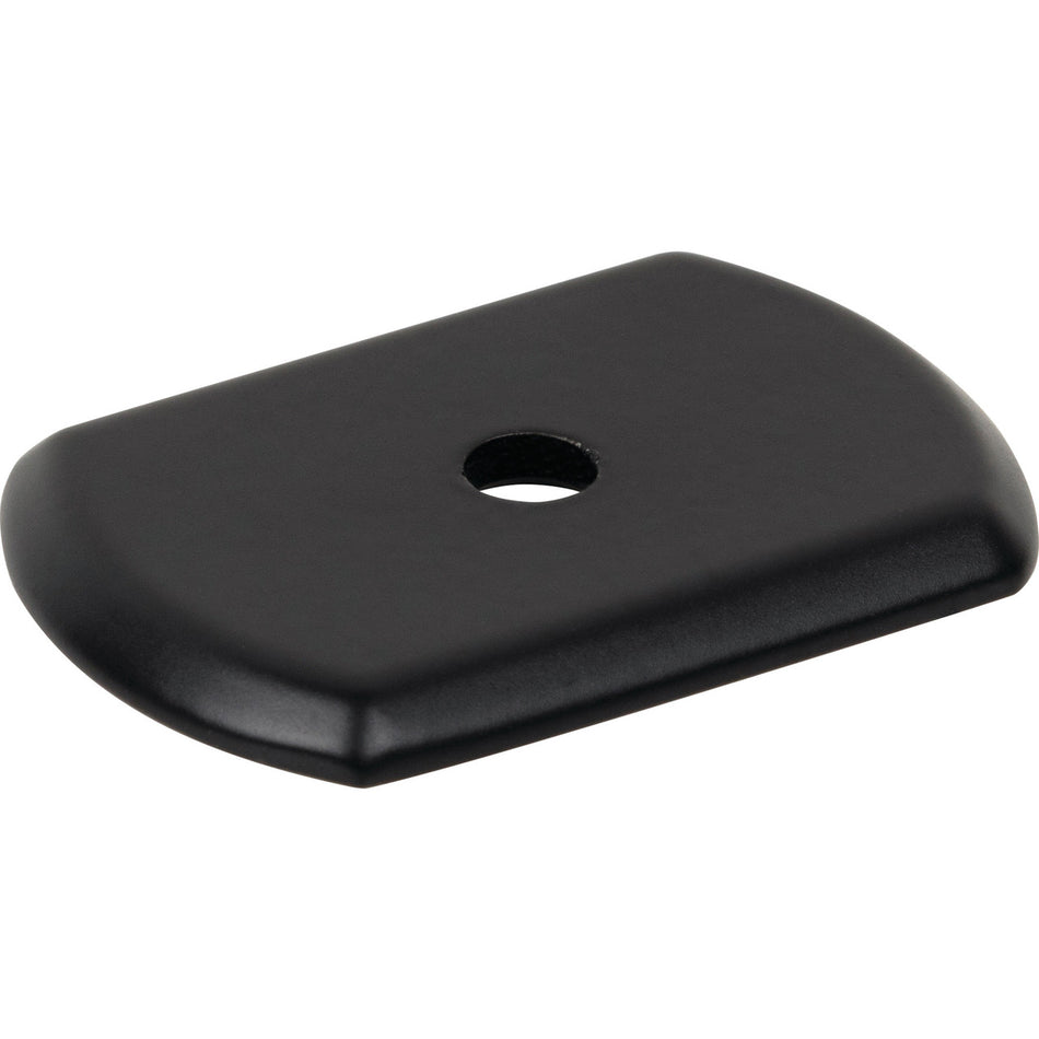 Top Knobs TK3270BLK: 1-1/2" Wescott  Backplate - Flat Black