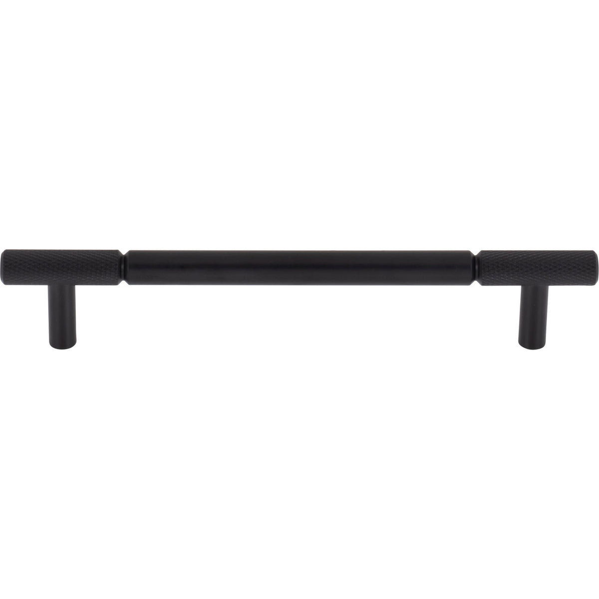Top Knobs TK3242BLK: 6-5/16" cc Prestwick Bar Cabinet Pull - Flat Black