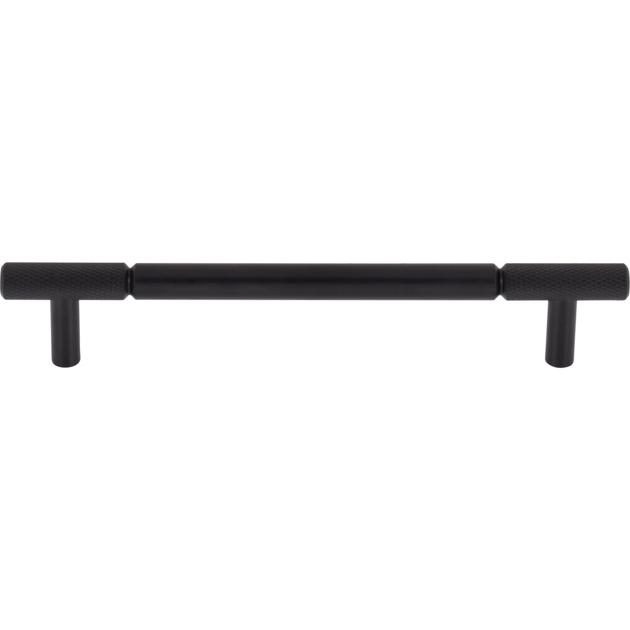 Top Knobs TK3242BLK: 6-5/16" cc Prestwick Bar Cabinet Pull - Flat Black