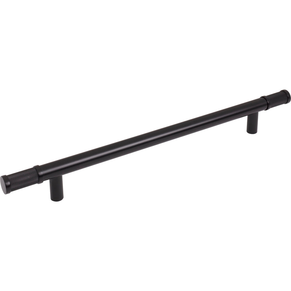 Top Knobs TK3238BLK: 12" cc Burnham Bar Cabinet Pull - Flat Black