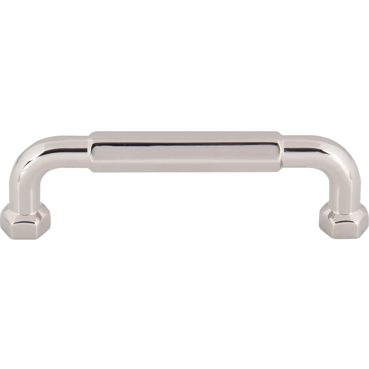 Top Knobs TK3201PN: 3-3/4" cc Dustin Cabinet Pull - Polished Nickel