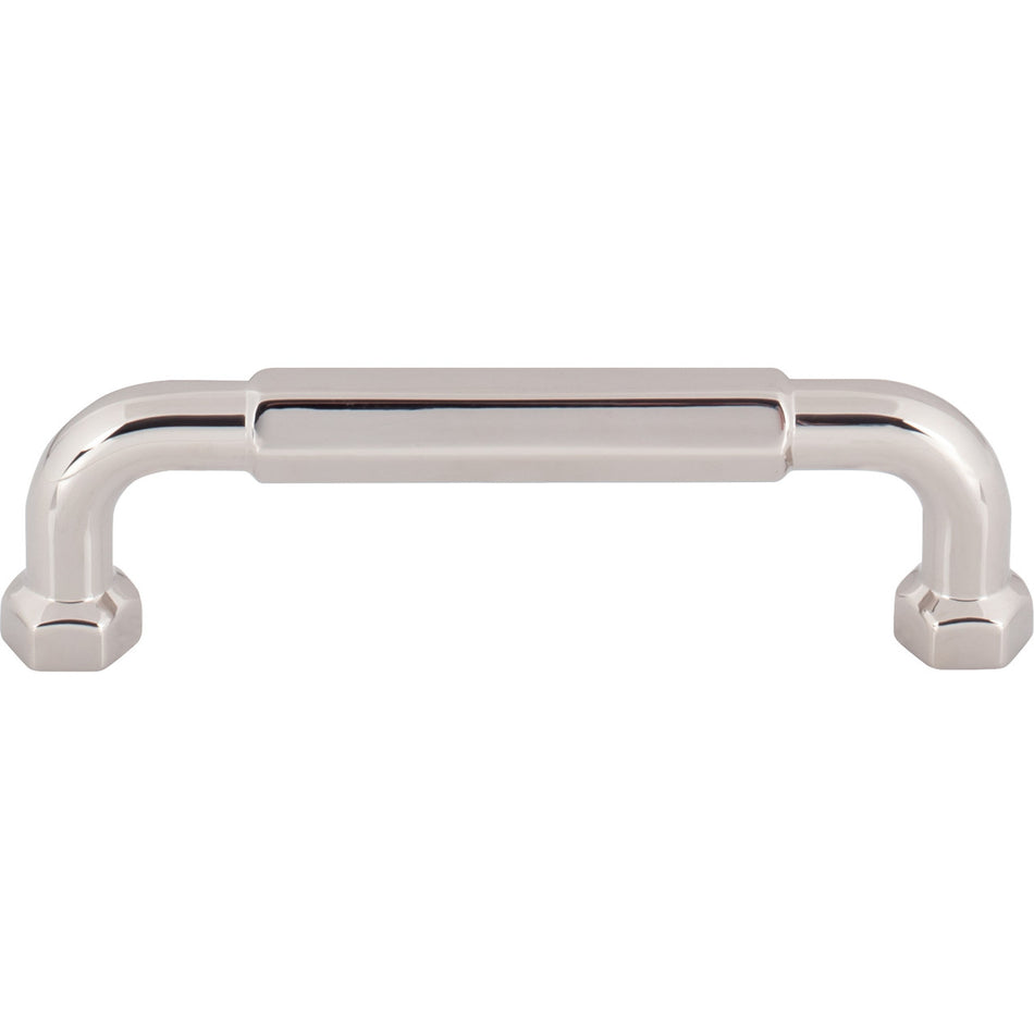 Top Knobs TK3201PN: 3-3/4" cc Dustin Cabinet Pull - Polished Nickel