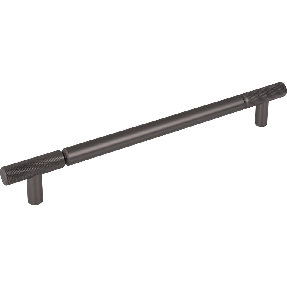 Top Knobs TK3246AG: 12" cc Prestwick Bar Cabinet Pull - Ash Grey