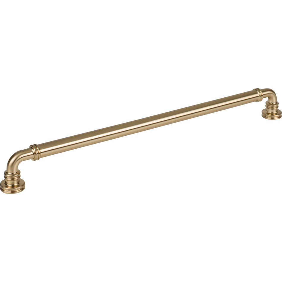 Top Knobs TK3146HB: 12" cc Cranford D-Handle Cabinet Pull - Honey Bronze
