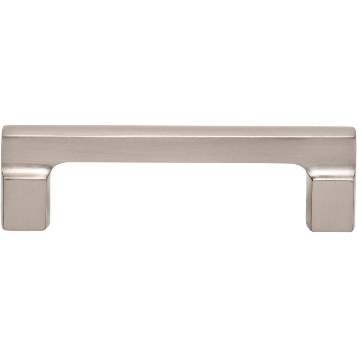 Atlas A522-BRN: 96mm cc Reeves Square Bar Cabinet Pull - Brushed Nickel