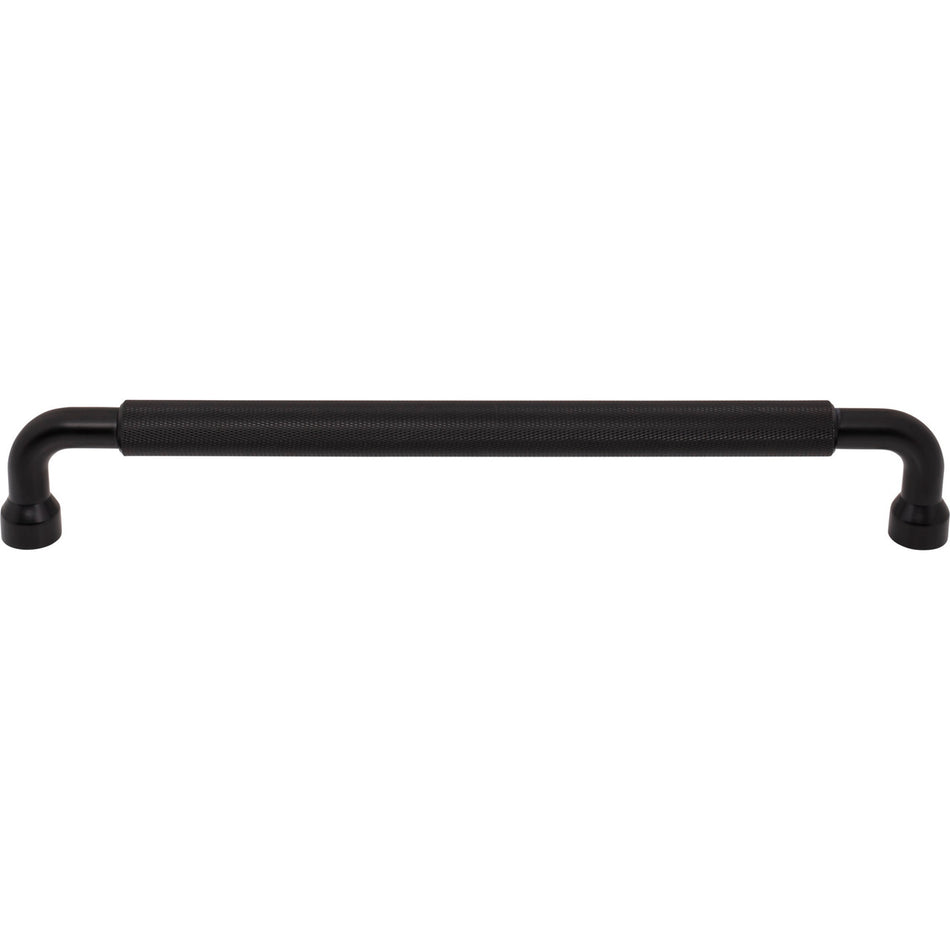 Top Knobs TK3268BLK: 12" cc Garrison Bar Cabinet Pull - Flat Black