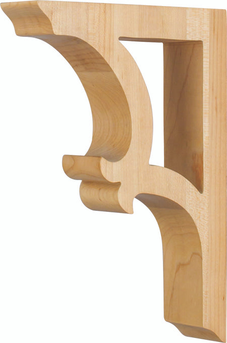 Hardware Resources CORV-MP: 1-7/8" x 7-1/2" x 10-1/2" Pierced Arts & Crafts Corbel - Maple
