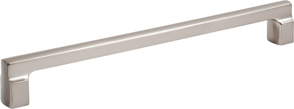 Atlas A526-BRN: 224mm cc Reeves Square Bar Cabinet Pull - Brushed Nickel