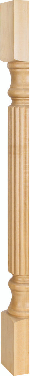 Hardware Resources P2S-WB: 3-1/2" x 1-3/4" x35-1/2" Split Reed Post - White Birch