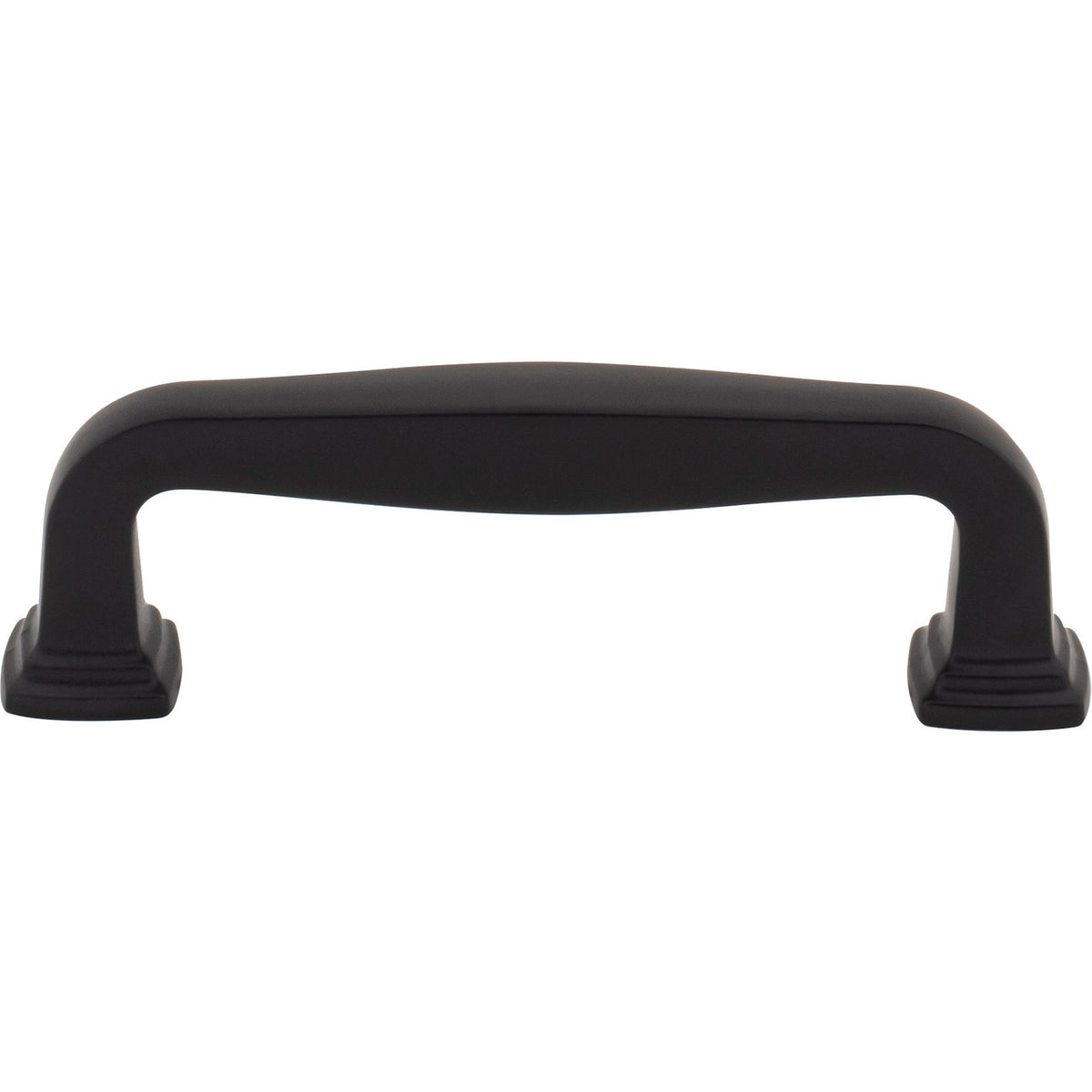 Jeffrey Alexander 782-96MB: 96mm cc Fontana Bar Cabinet Pull - Matte Black