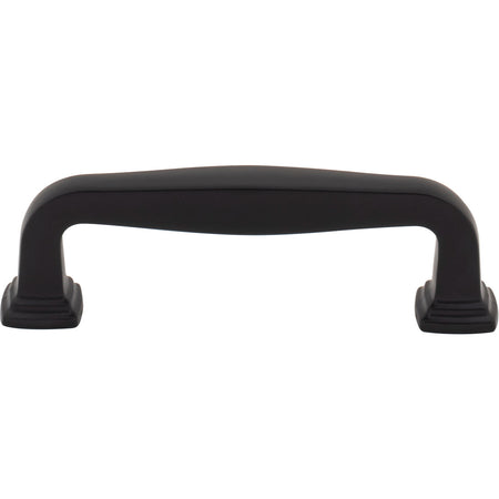 Jeffrey Alexander 782-96MB: 96mm cc Fontana Bar Cabinet Pull - Matte Black