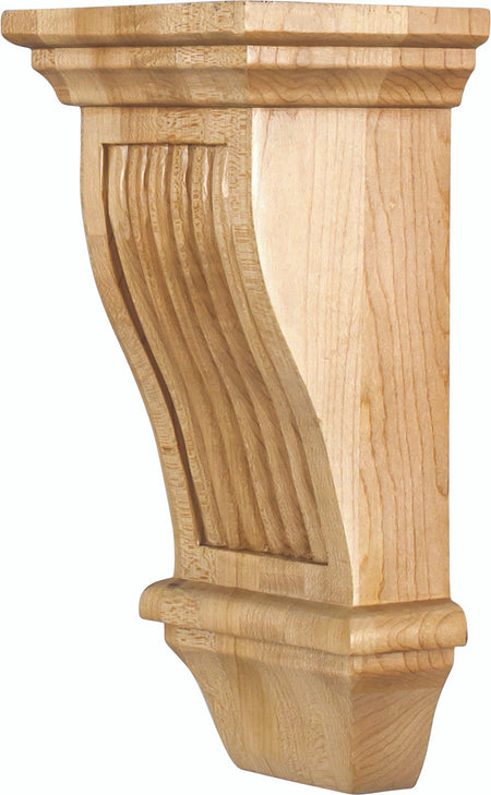 Hardware Resources COR20-1RW: 5" x 4" x 10" Renaissance Reed Corbel - Rubberwood