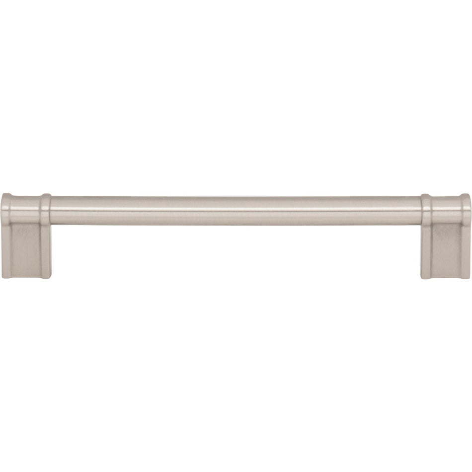 Top Knobs TK3384BSN: 6-5/16" Newburn D-Handle Cabinet Pull - Brushed Satin Nickel
