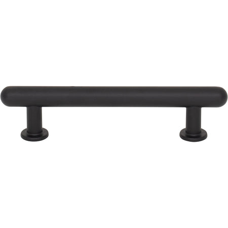 Top Knobs TK3331BLK: 3-3/4" Lambert Bar Cabinet Pull - Flat Black