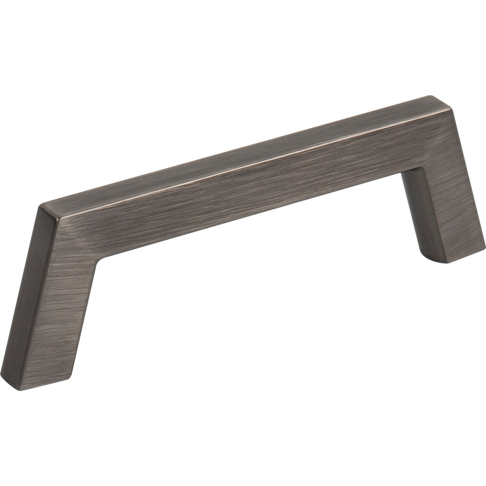 Jeffrey Alexander 566-96BNBDL: 96mm cc Ivan Bar Cabinet Pull - Brushed Pewter