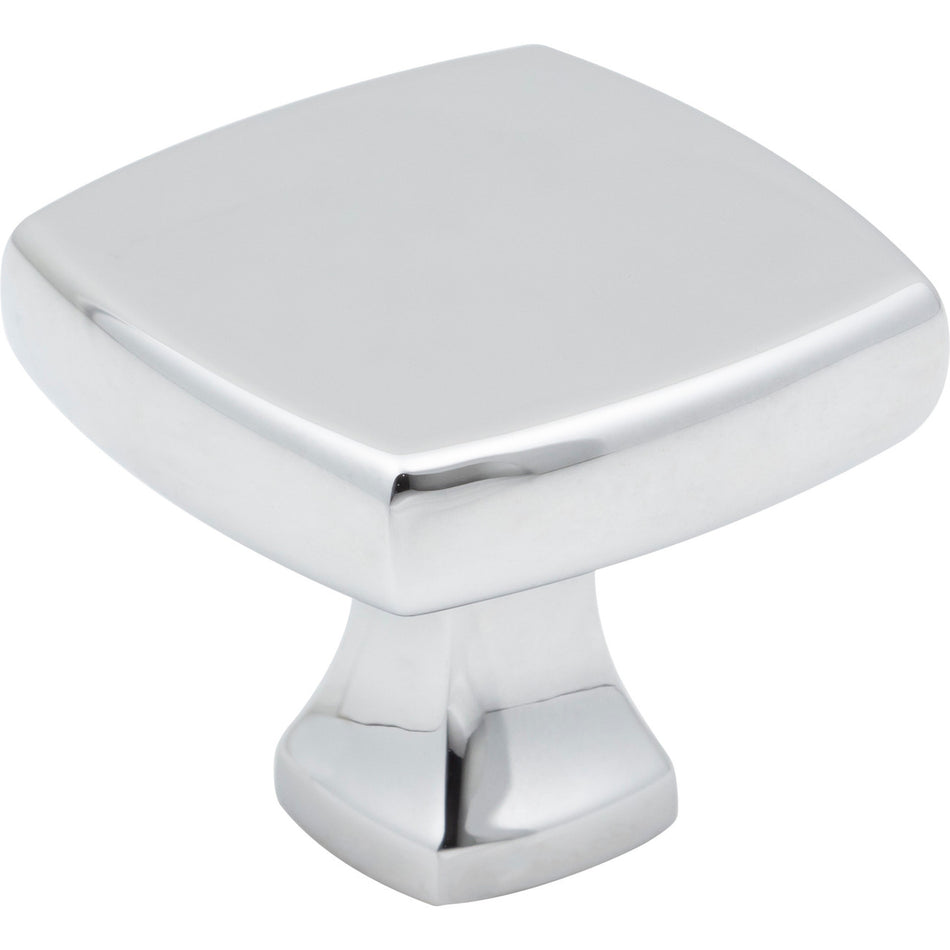 Jeffrey Alexander 663PC: 1-3/8" Griffin Square Cabinet Knob - Polished Chrome