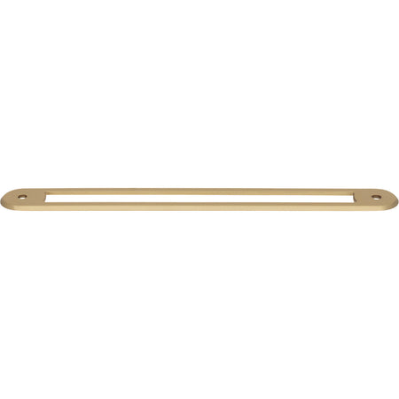 Top Knobs TK3355HB: 7-9/16" Brockwell Oval Backplate - Honey Bronze