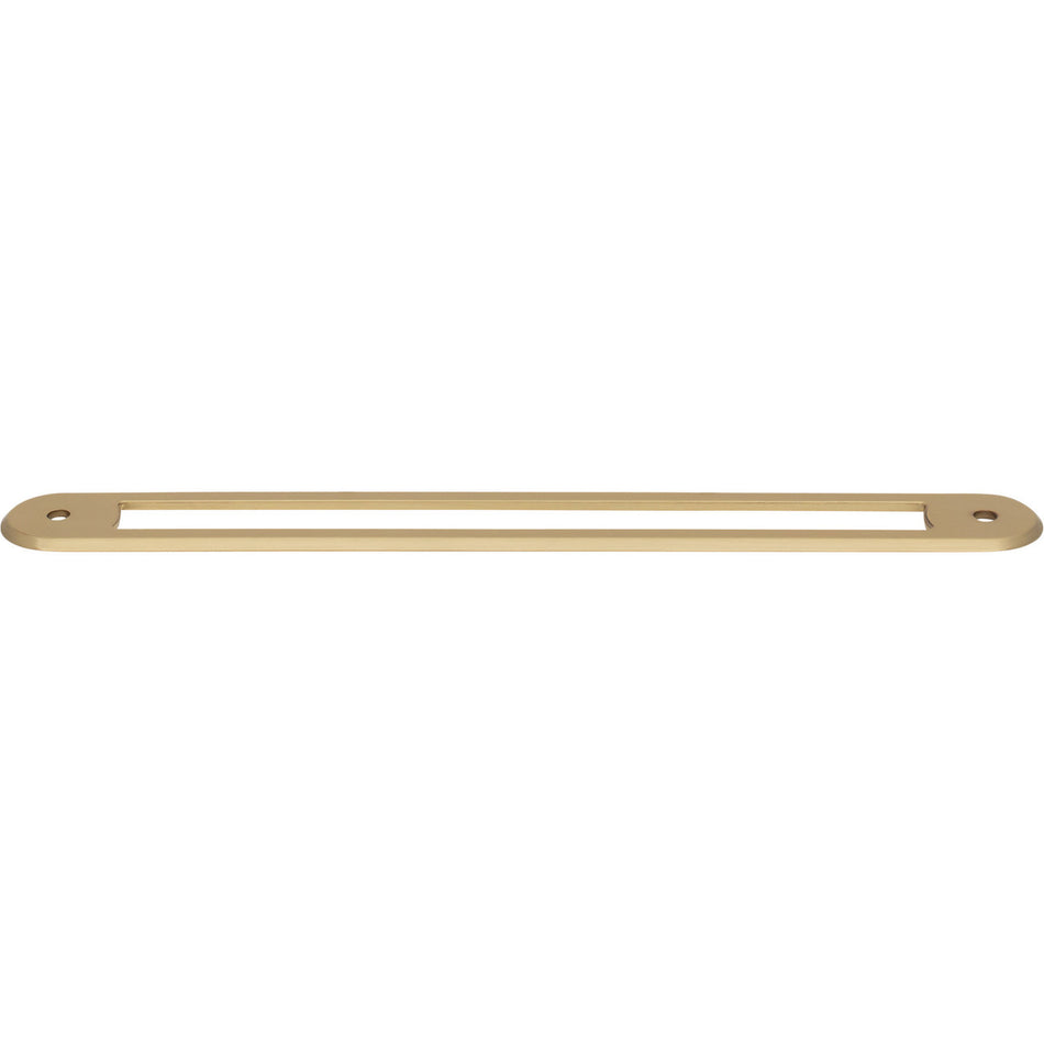 Top Knobs TK3355HB: 7-9/16" Brockwell Oval Backplate - Honey Bronze