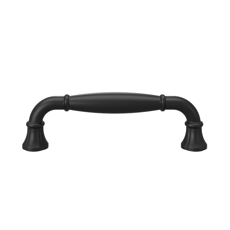 Atlas A6012-BL: 3-3/4" cc Lanehurst Cabinet Pull - Matte Black