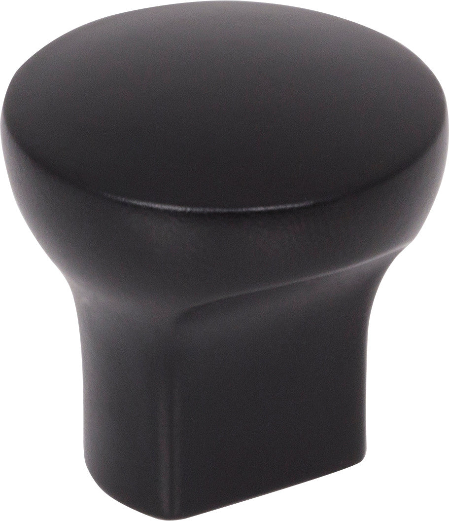 Elements 239MB: 1" Brenton Round Cabinet Knob - Matte Black