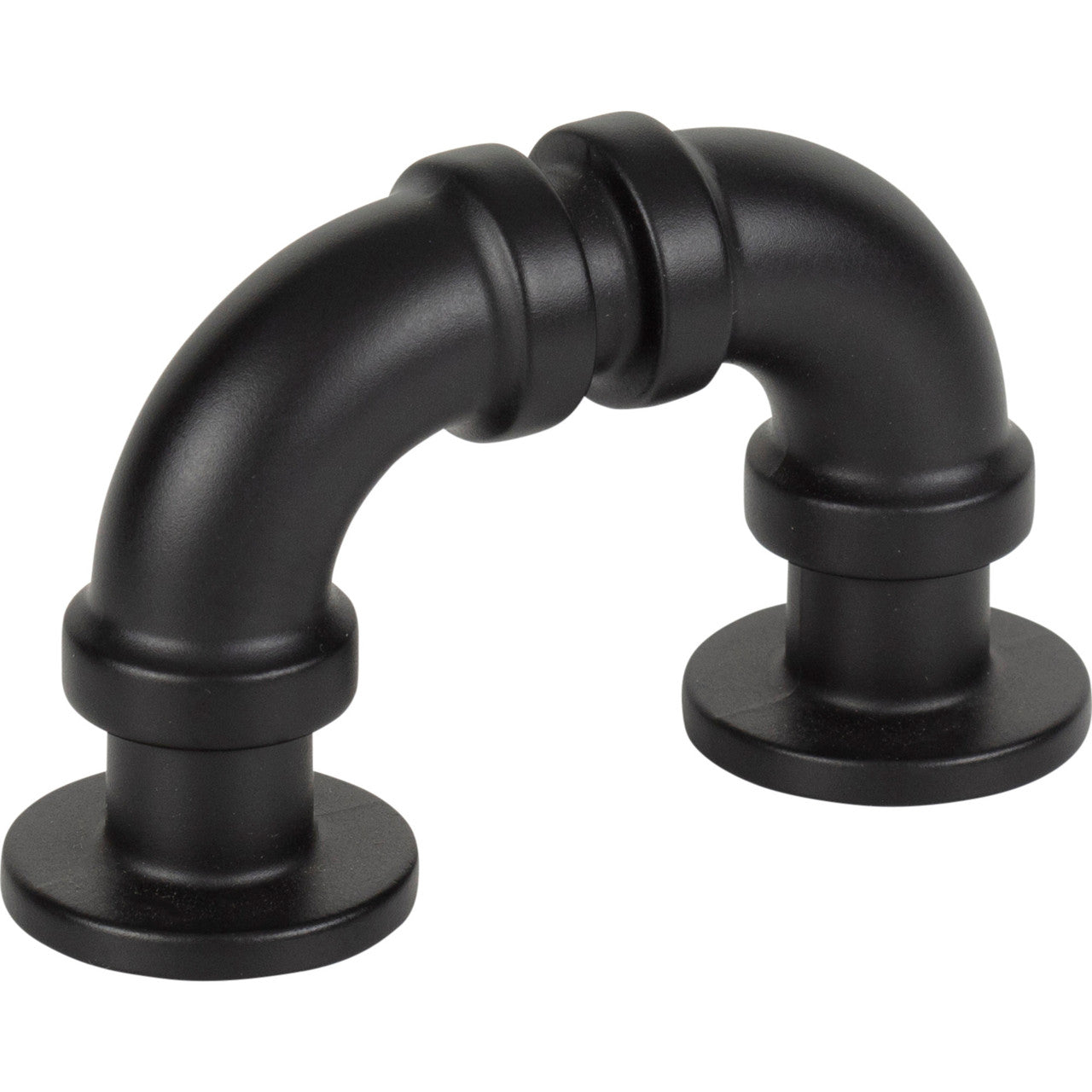Atlas 366-BL: 1-5/16" cc Steam Punk Cabinet Pull - Matte Black