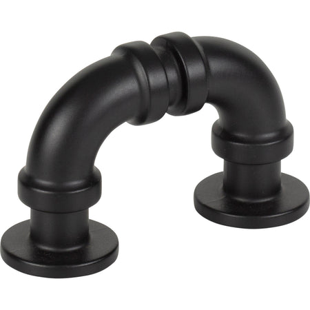 Atlas 366-BL: 1-5/16" cc Steam Punk Cabinet Pull - Matte Black