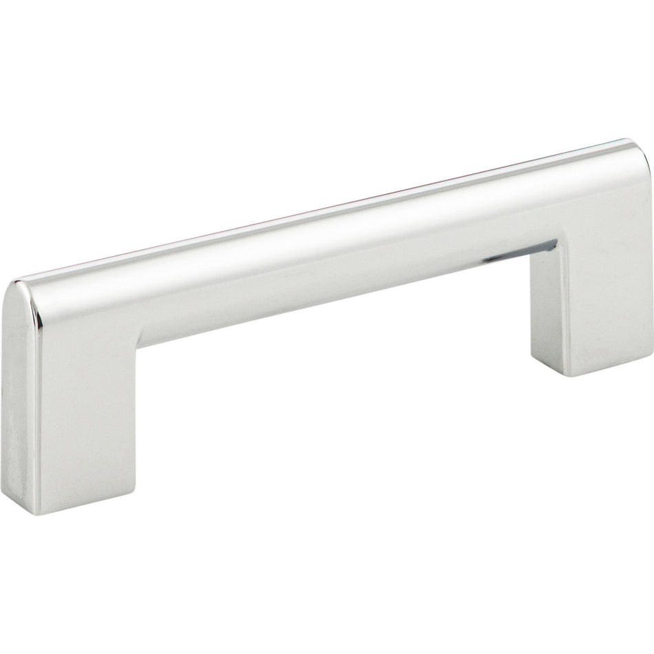 Atlas 438-CH: 3-3/4" cc Round Rail Cabinet Pull - Polished Chrome