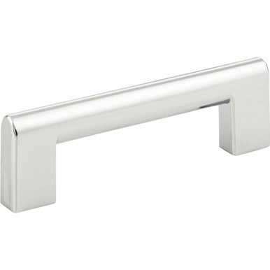 Atlas 438-CH: 3-3/4" cc Round Rail Cabinet Pull - Polished Chrome