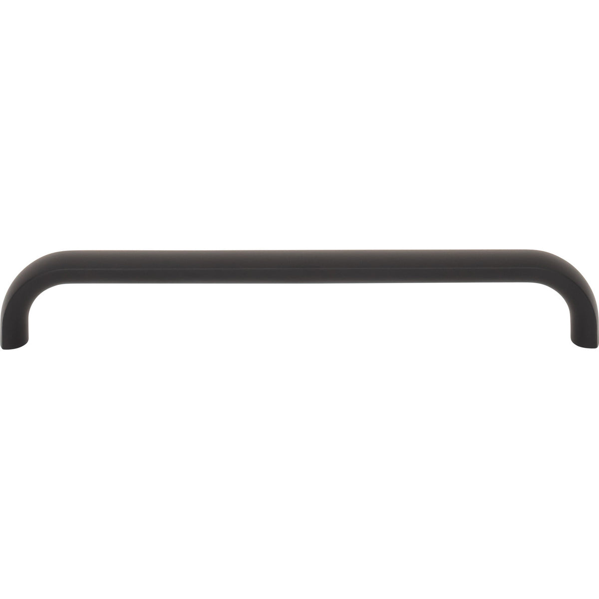 Top Knobs TK3344BLK: 6-5/16" Brockwell D-Handle Cabinet Pull - Flat Black