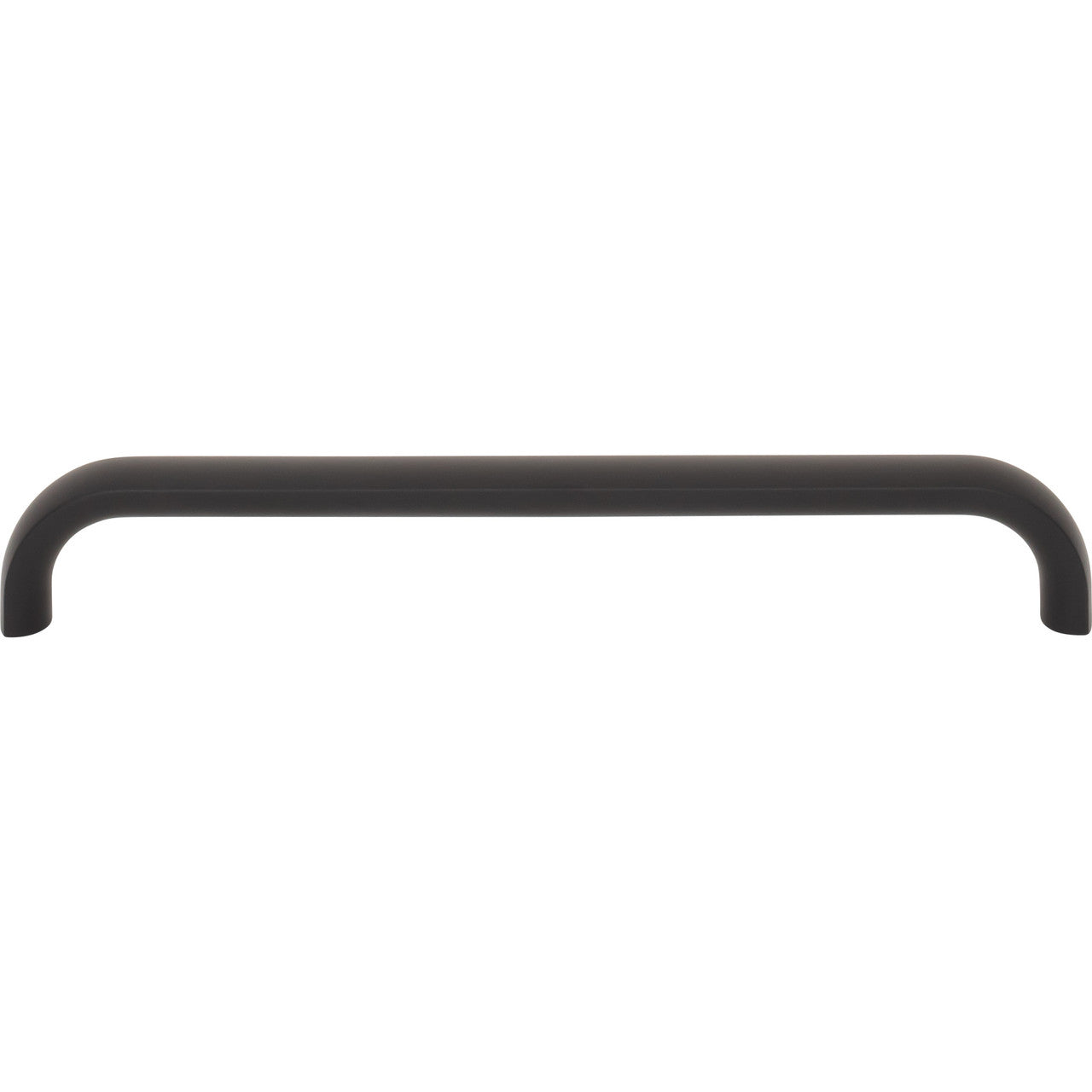 Top Knobs TK3344BLK: 6-5/16" Brockwell D-Handle Cabinet Pull - Flat Black