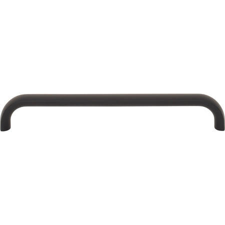 Top Knobs TK3344BLK: 6-5/16" Brockwell D-Handle Cabinet Pull - Flat Black