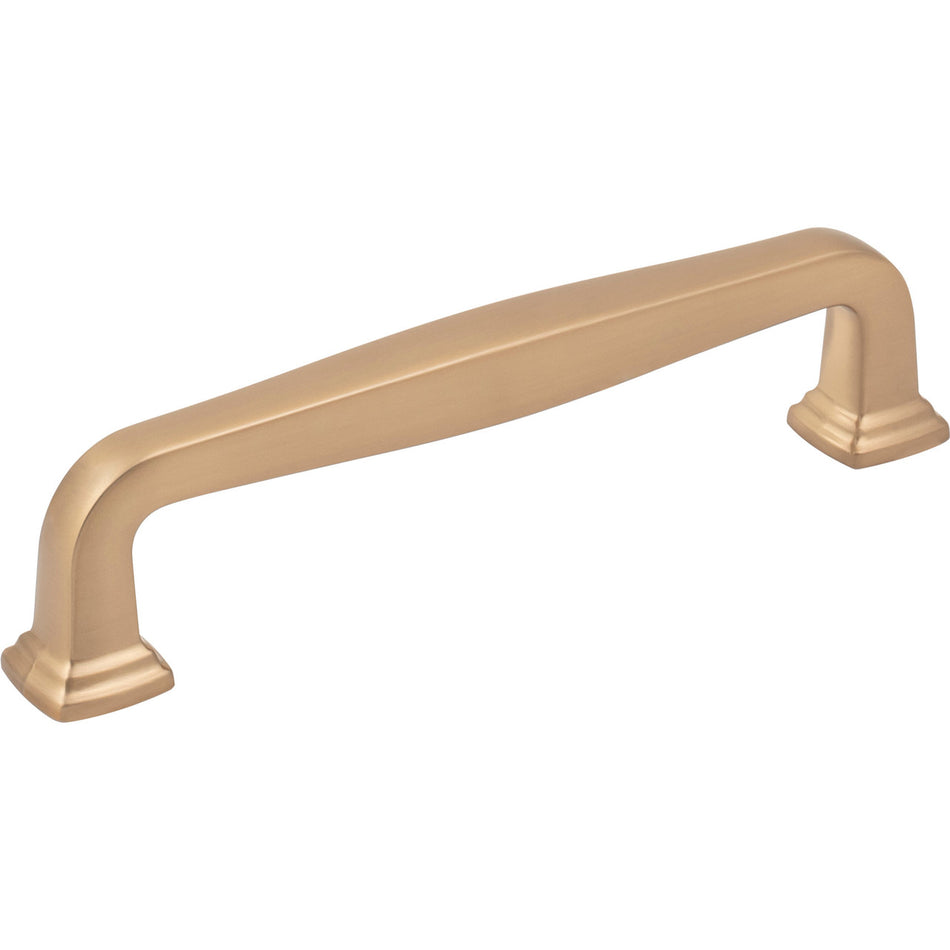 Jeffrey Alexander 782-128SBZ: 128mm cc Fontana Bar Cabinet Pull - Satin Bronze