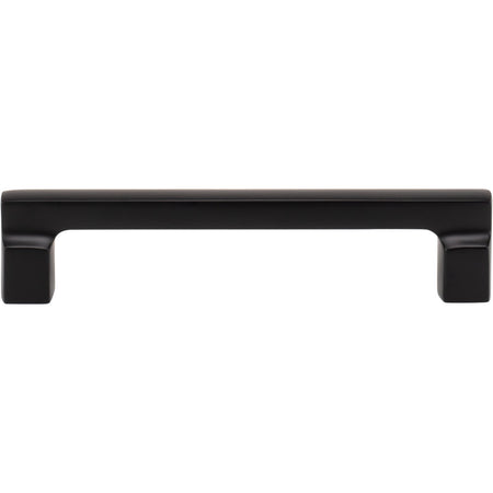 Atlas A523-BL: 128mm cc Reeves Square Bar Cabinet Pull - Matte Black