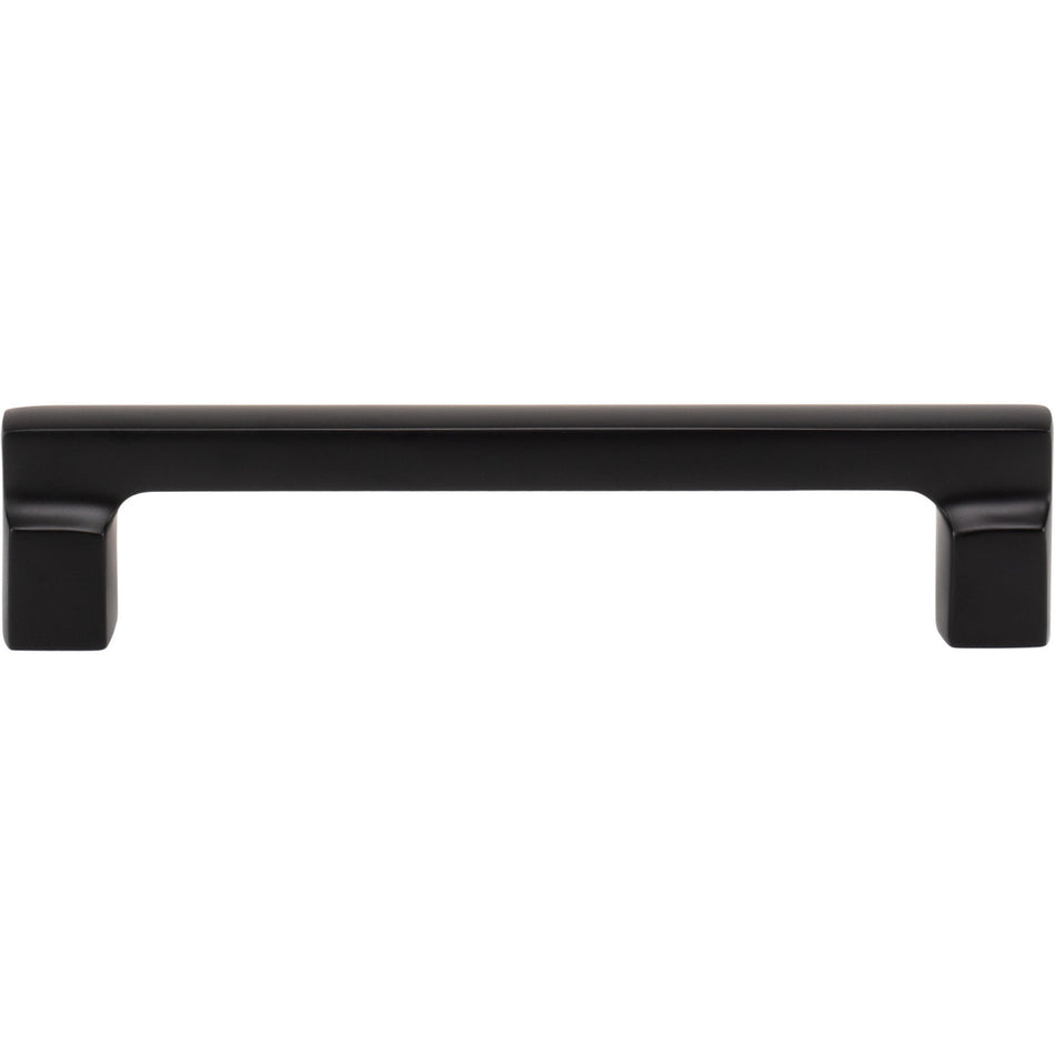 Atlas A523-BL: 128mm cc Reeves Square Bar Cabinet Pull - Matte Black