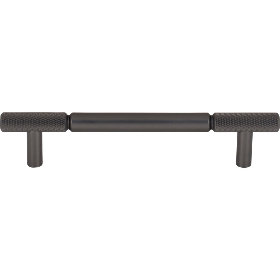 Top Knobs TK3241AG: 5-1/16" cc Prestwick Bar Cabinet Pull - Ash Grey
