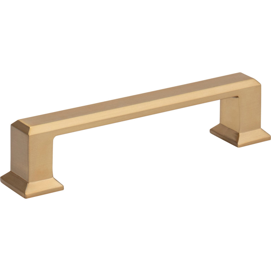 Atlas A663-WB: 3-3/4" cc Sweetbriar Lane Cabinet Pull - Warm Brass