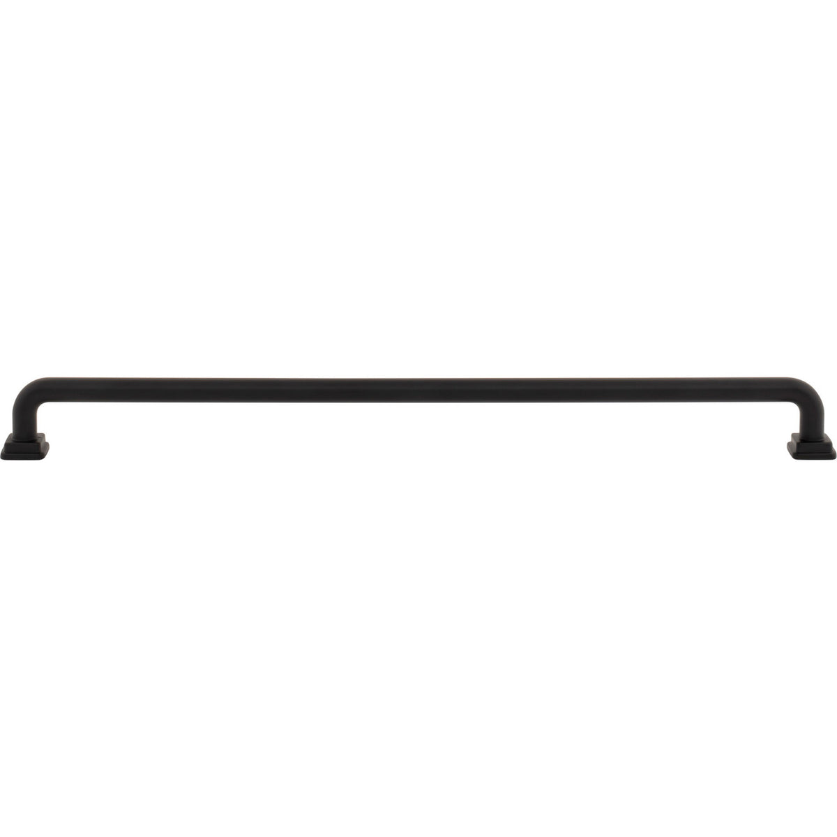 Atlas A6027-BL: 12" cc Kimberton Bar Cabinet Pull - Matte Black