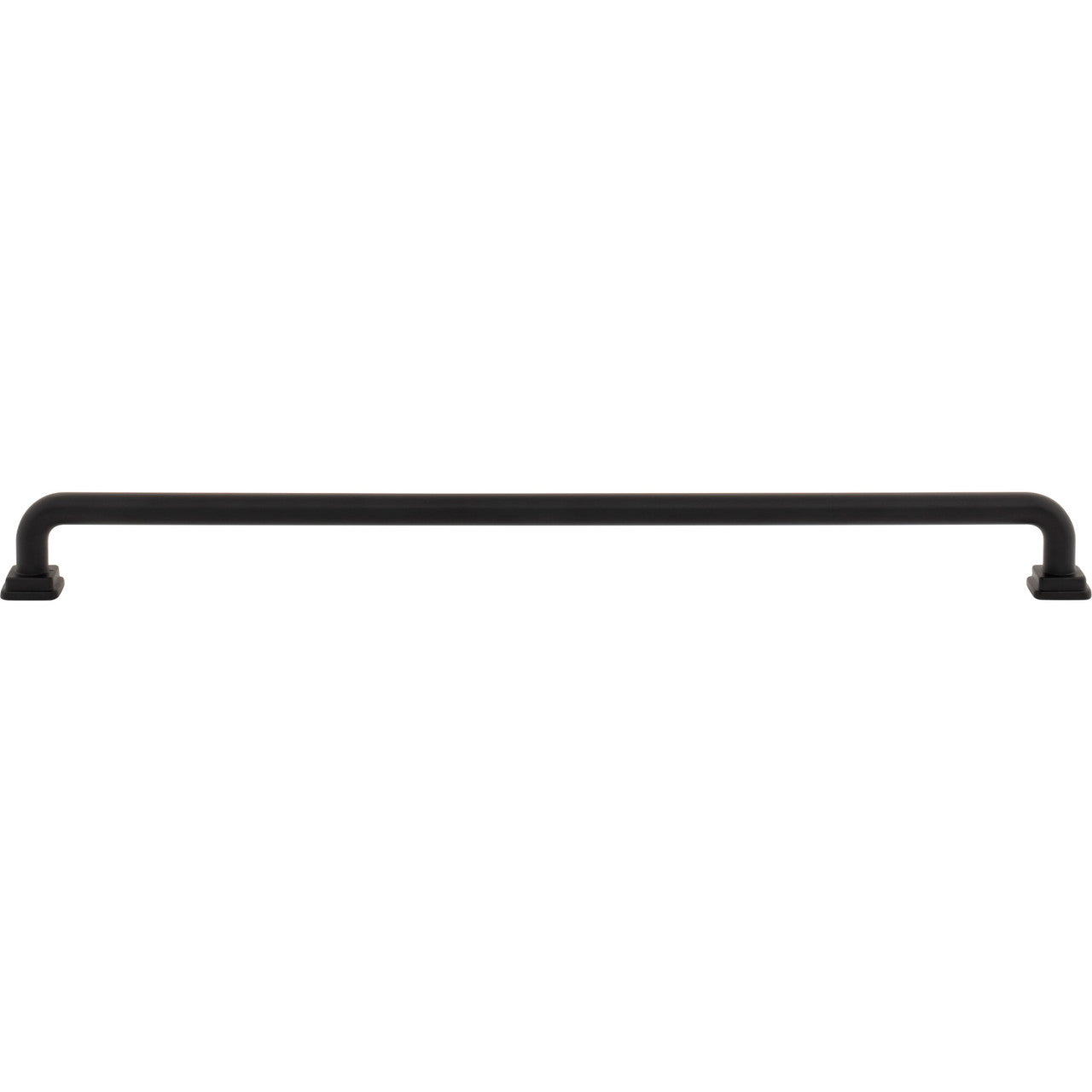 Atlas A6027-BL: 12" cc Kimberton Bar Cabinet Pull - Matte Black