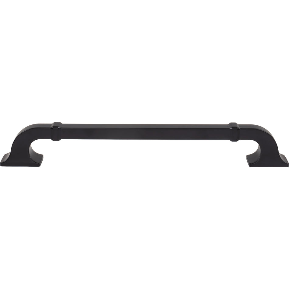 Top Knobs TK3318BLK: 18" cc Califon Appliance Pull - Flat Black