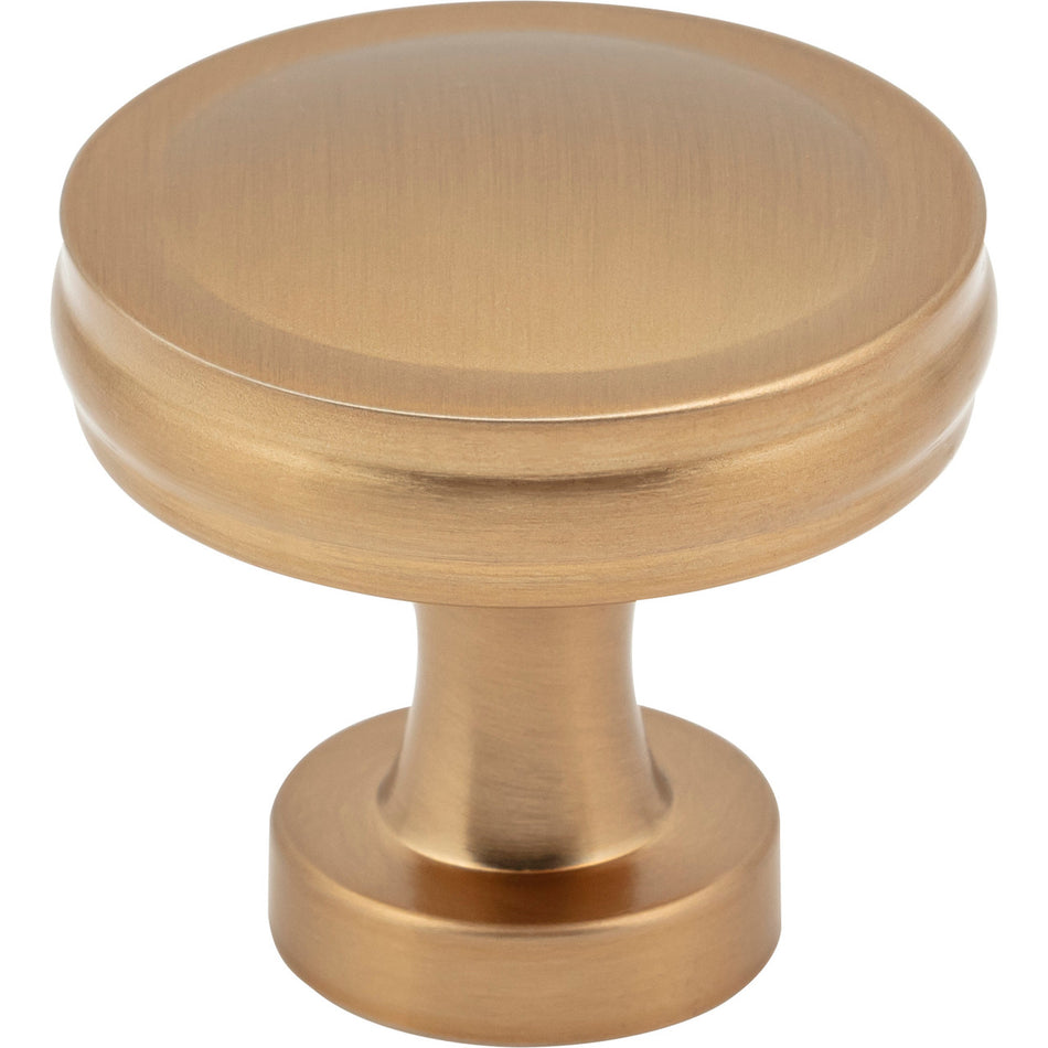 Jeffrey Alexander 132SBZ: 1-3/8" Jules Round Cabinet Knob - Satin Bronze
