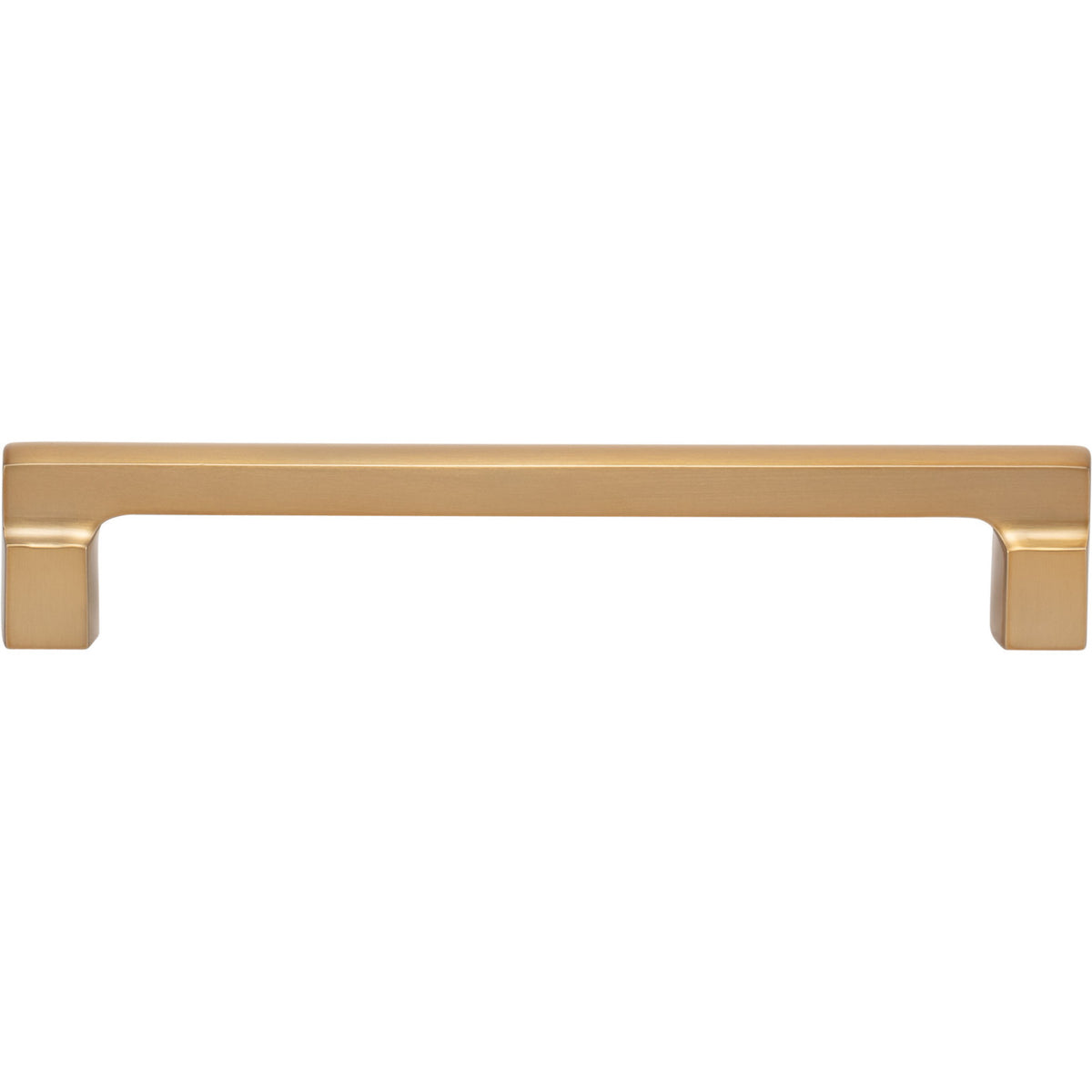 Atlas A524-WB: 160mm cc Reeves Square Bar Cabinet Pull - Warm Brass