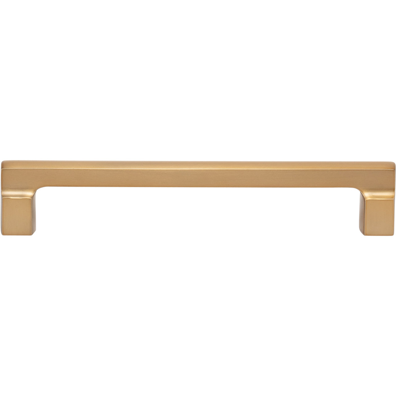 Atlas A524-WB: 160mm cc Reeves Square Bar Cabinet Pull - Warm Brass