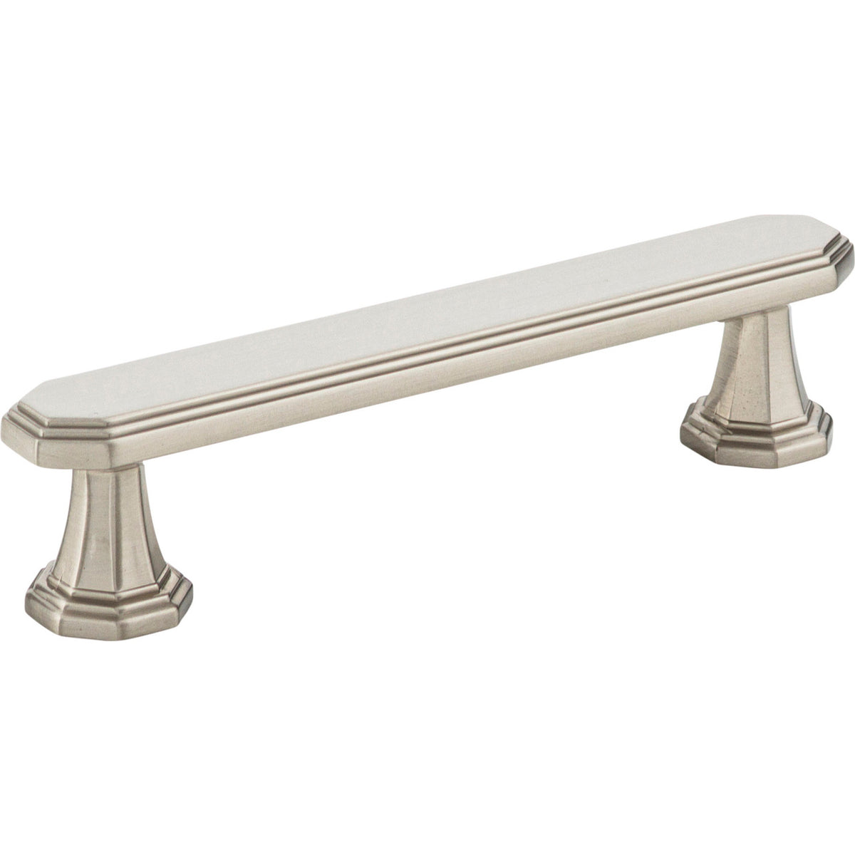 Atlas 440-BRN: 3-3/4" cc Dickinson Cabinet Pull - Brushed Nickel
