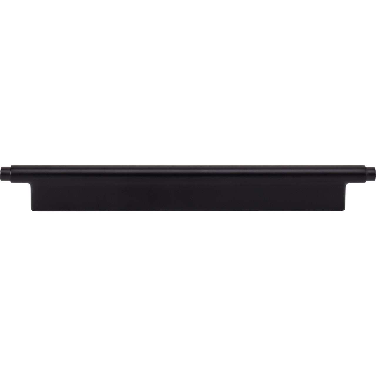 Atlas A535-BL: 192mm cc Kayden Round Bar Cabinet Pull - Matte Black