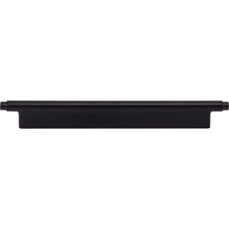 Atlas A535-BL: 192mm cc Kayden Round Bar Cabinet Pull - Matte Black