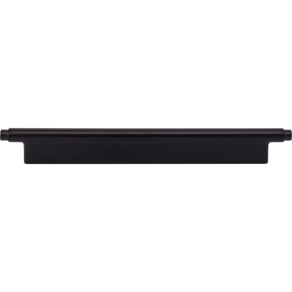 Atlas A535-BL: 192mm cc Kayden Round Bar Cabinet Pull - Matte Black