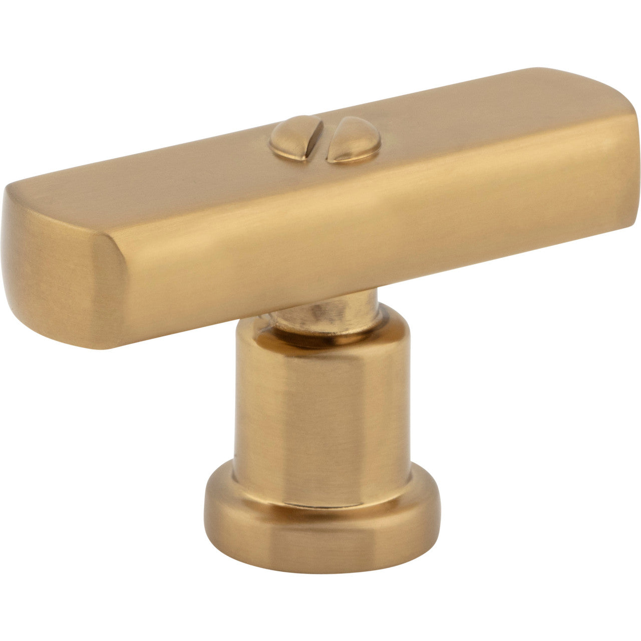 Atlas A981-WB: 2" Everitt T-Bar Cabinet Knob - Warm Brass